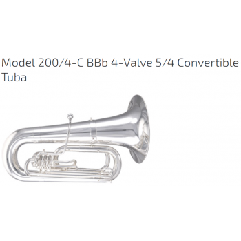 KÈN INSTRUMENTS - MARCHING BRASS-Model 200-4-C BBb 4-Valve 5-4 Convertible Tuba